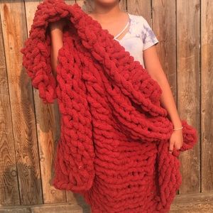 Handmade chunky blanket